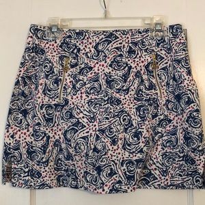 Lily Pulitzer Marigold skort in Indigo Star Crush